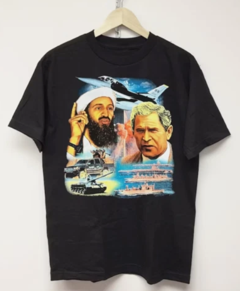 9-11 Vintage T-Shirt Rap Tee Osama Bin Laden, Cotton Shirt For Unisex