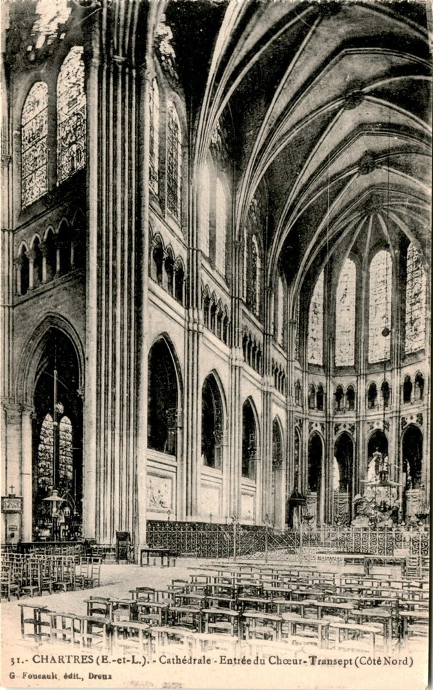 CHARTRES, Cathédrale, Entrée du Choeur-Transept, Fouca Postcard