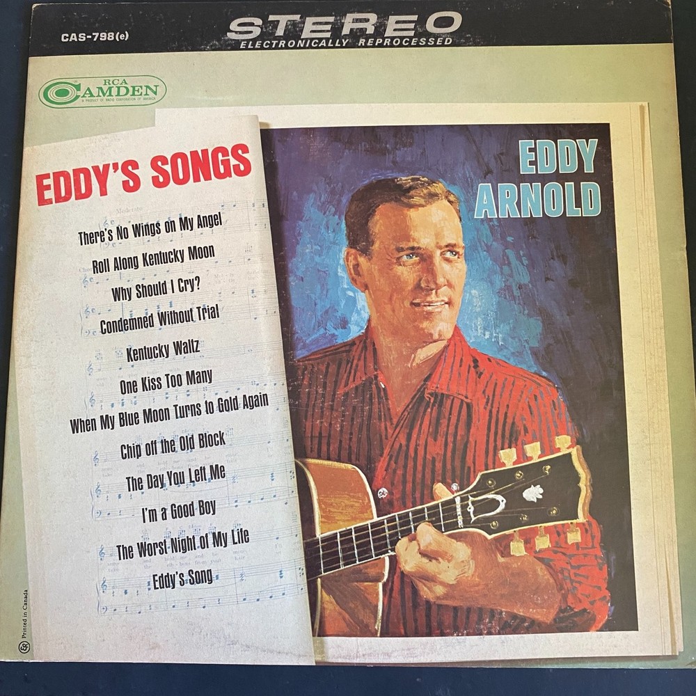 Eddy Arnold – Eddy's Songs LP Record RCA Camden Country Stereo 33 RPM