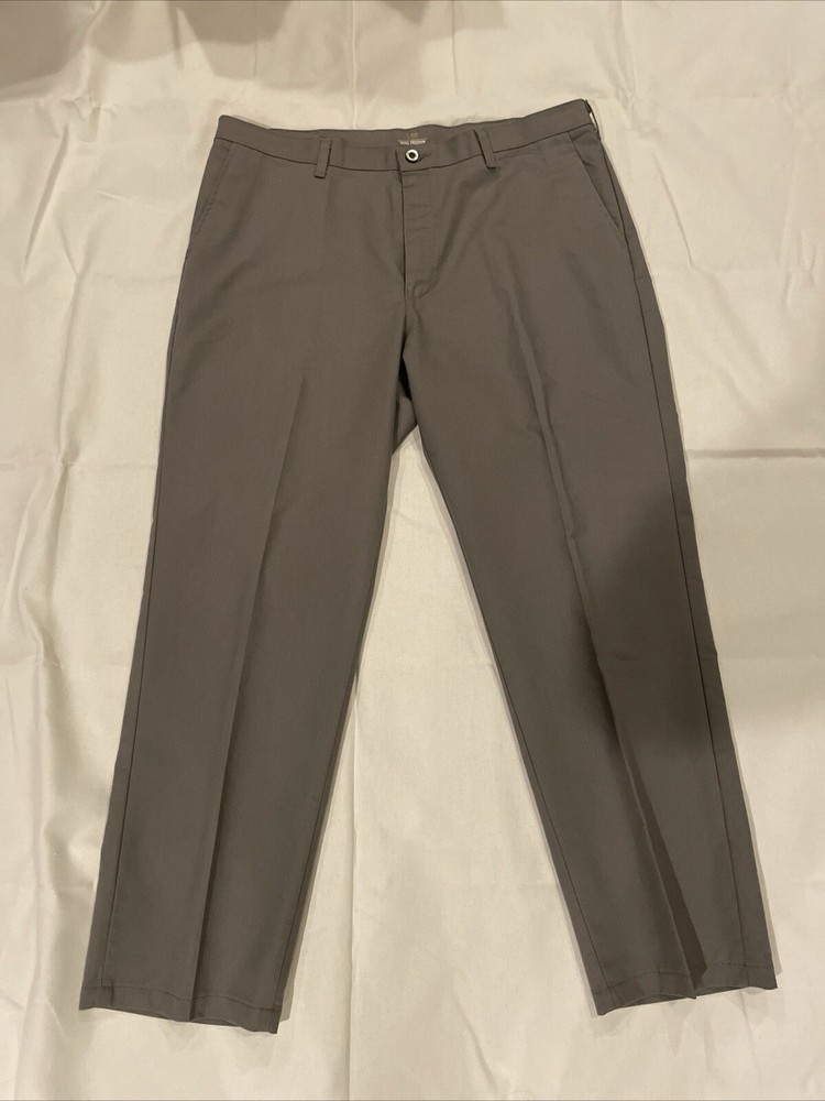 Lee Total Freedom Relaxed Fit Pants 40 X 32 Light Gray