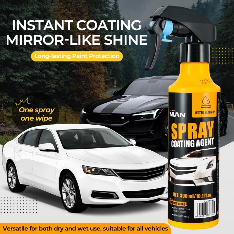 300ML Nuan Car Coating Spray for High Gloss & Quick Protection Wax Polish