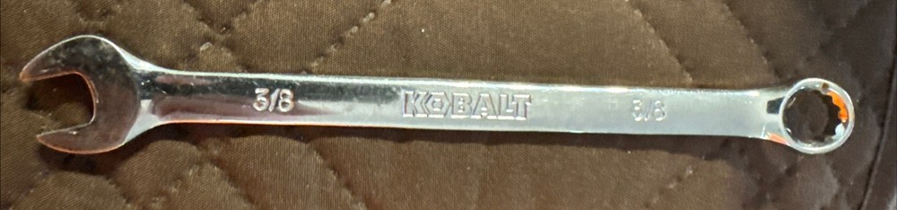 3/8” Kobalt Combination Wrench Polish Finish 337612, tool