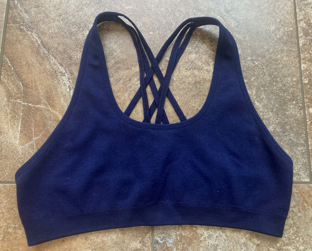 Spiritual Gangster Sports Bra size XS/S Navy Blue Unpadded