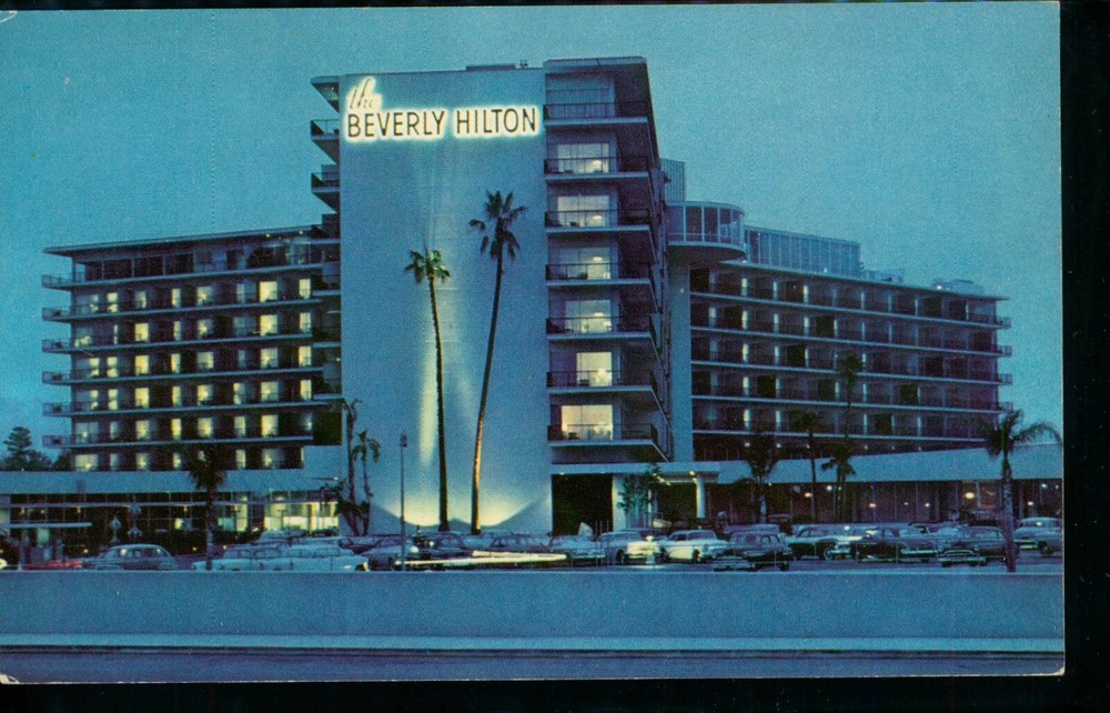 The Beverly Hilton Beverly Hills California Postcard Chrome