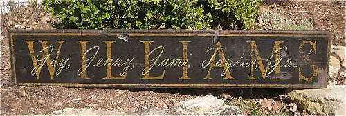PERSONALIZED FAMILY NAME SIGN- Painted Wooden Sign HUGE