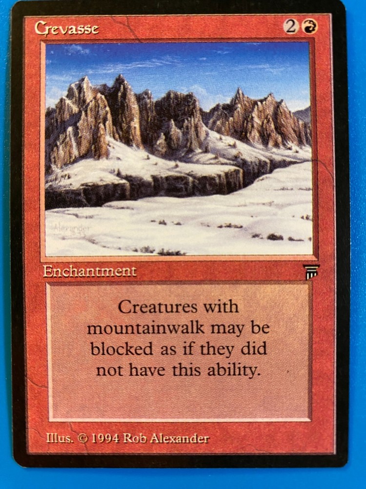 MTG 1x Crevasse Legends OLD SCHOOL Legacy Magic the Gathering Card x1 NM