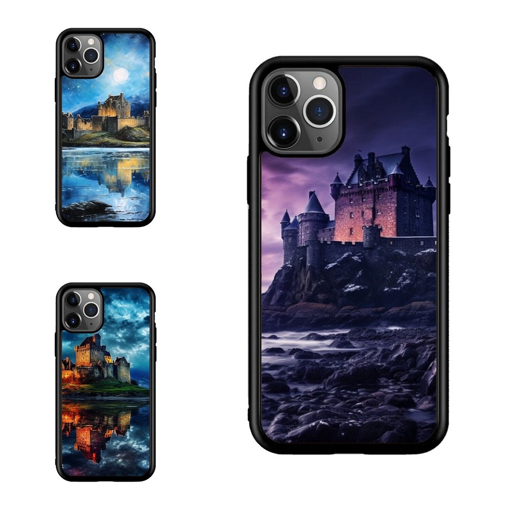 For Apple iPhone Samsung Galaxy Motorola night Eilean Donan Castle Flexible Case