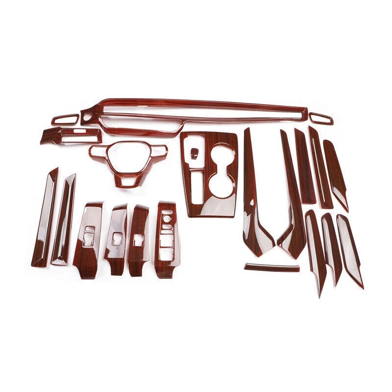 For Honda Civic 11th 2022-2023 ABS Wood Grain Accessories Interior Trims Sticker