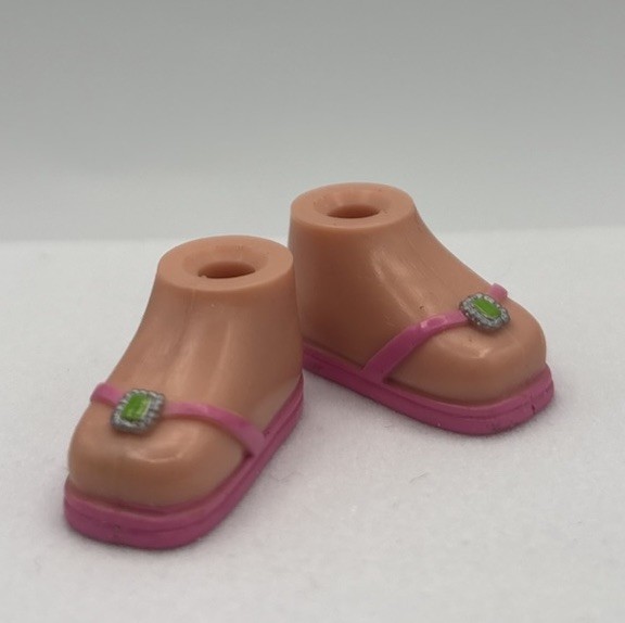 Bratz Kidz Sleepover Adventure Cloe 2007 Pink Sandals Shoes Replacement Part MGA