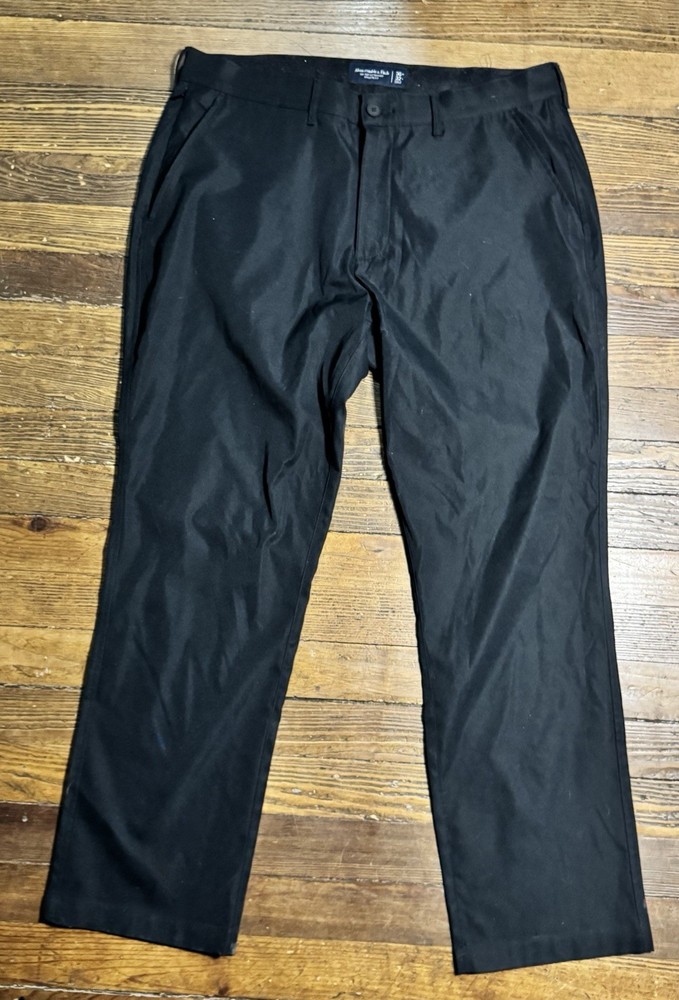 Abercrombie & Fitch A&F Go-To Pants Mens 36x32 Chino Stretch Casual Wear