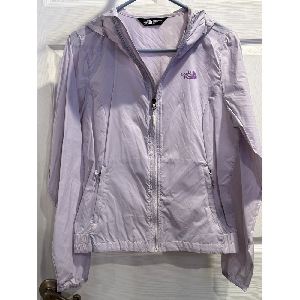 The North Face Womens Lavender Purple Windbreaker Hooded Jacket Small NF0A3SV7