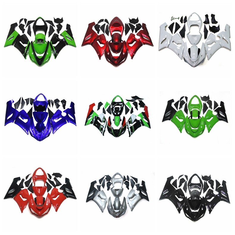 ABS Plastic Fairing Kit for 2005 2006 Kawasaki Ninja ZX6R 636 Injection Bodywork
