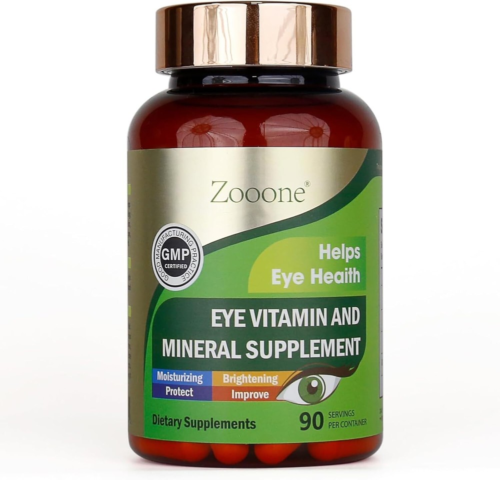 zooone- Lutein Eye Vitamins Supplement for Macular Health and Dry Eye, Contains