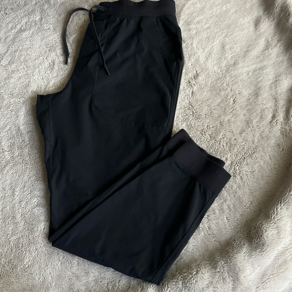 Lululemon Men's Dark Gray/Black ABC Jogger Pants Size L Drawstring Waist