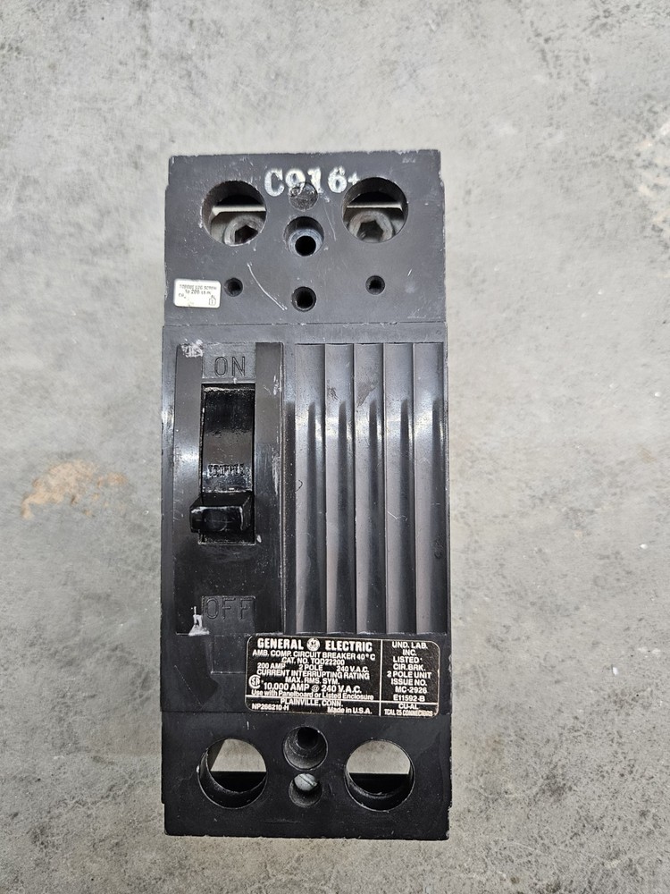 General Electric GE TQD22200 MAIN Circuit Breaker 200 Amp 240 Volt 10K