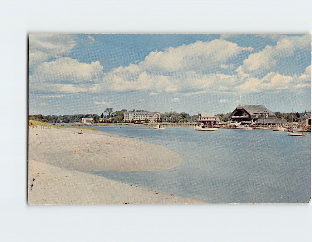 Postcard Kennebunk River Scene Kennebunkport Maine