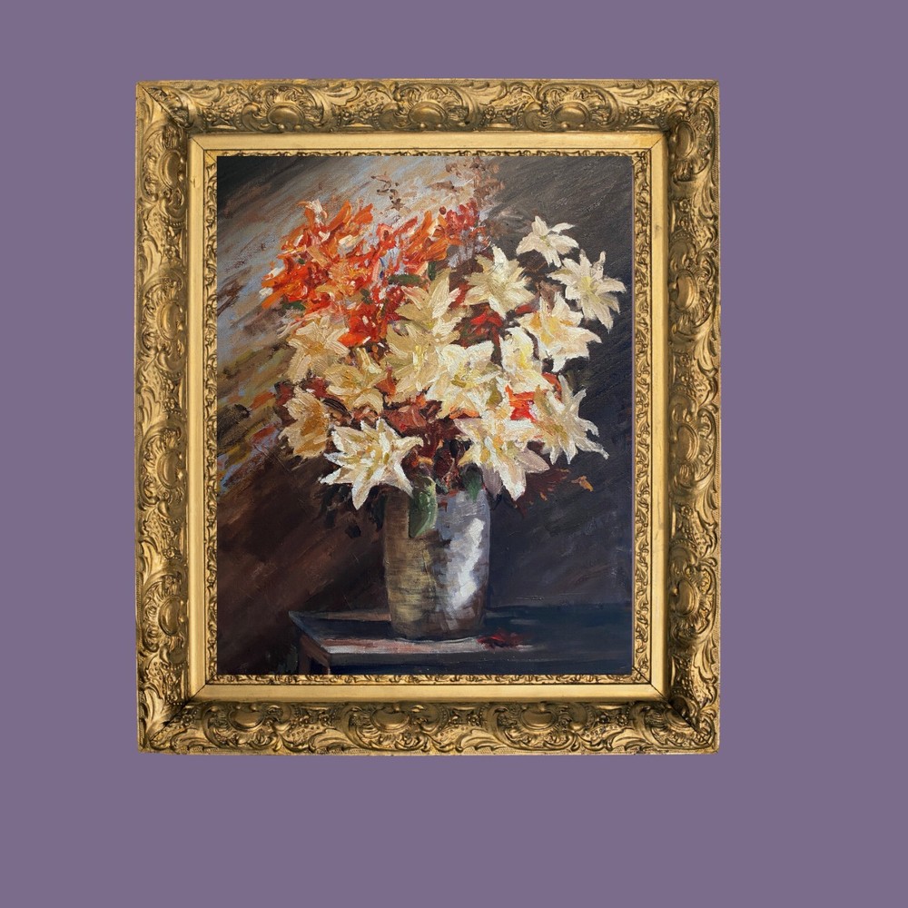 Beautiful Oil Painting. Bouquet of Flowers. ORIGINAL. Impressionist Art. Floral