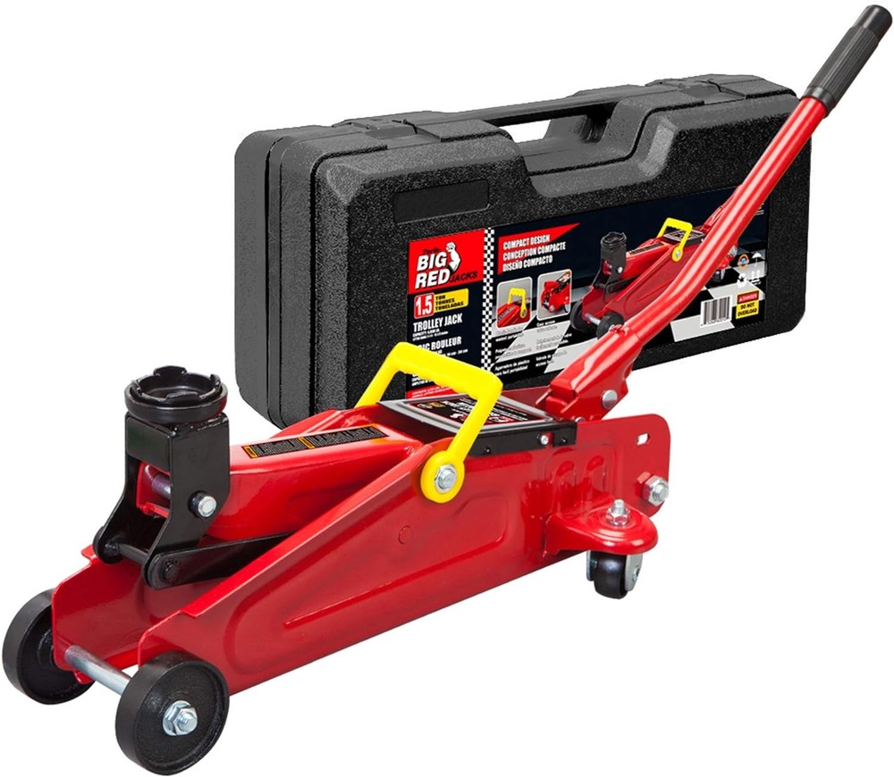 BIG RED T820014S Torin Hydraulic Trolley Service/Floor Jack With Case, Red