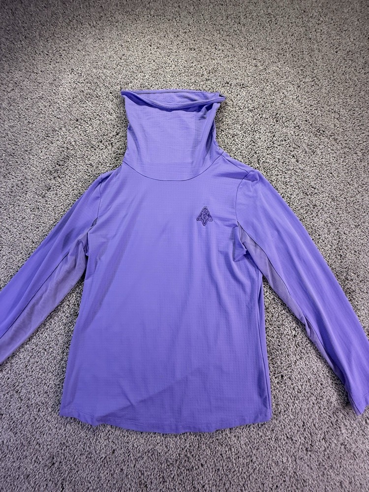 IBKUL Long Mesh Sleeve IBKareFUL Convertible Mock  Neck  UPF 50, Sz M