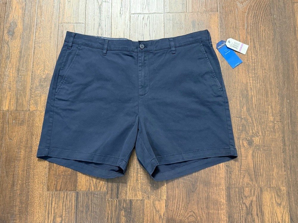Nautica NWT 6” Classic Fit Clipper Short Men’s 38 Chino Deck Shorts Casual Golf
