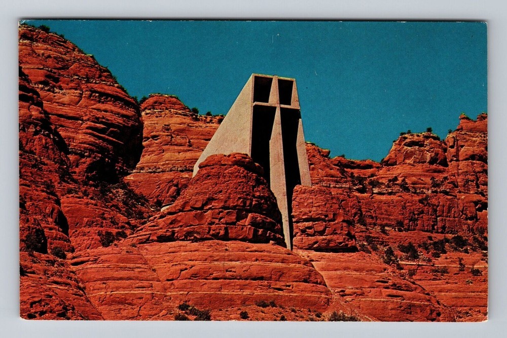 Arizona AZ Sedona Chapel Of The Holy Cross Vintage Postcard