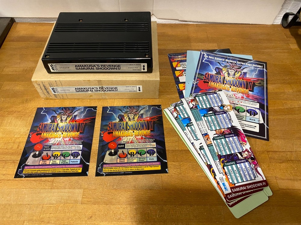 Mvs Neo Geo  Amakusas Revenge SS IV Box. Same Serial 000279