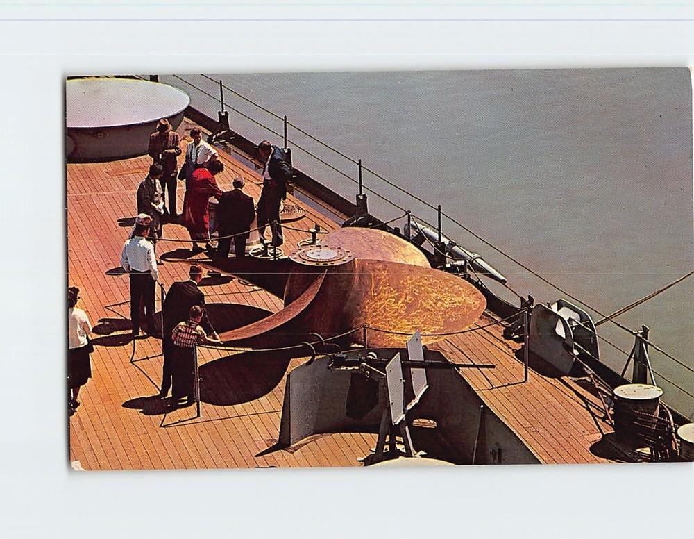 Postcard USS North Carolina Propeller Wilmington North Carolina USA