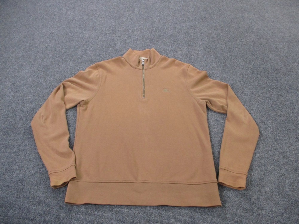 Burberry Brit Jacket Mens L Brown Pullover Designer Sweater Business Casual