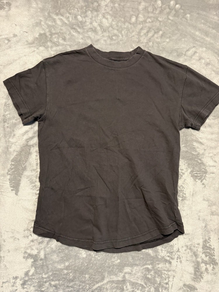 Men's Abercrombie & Fitch Soft Essentials Curved Hem Sz M T-Shirt Vintage Black