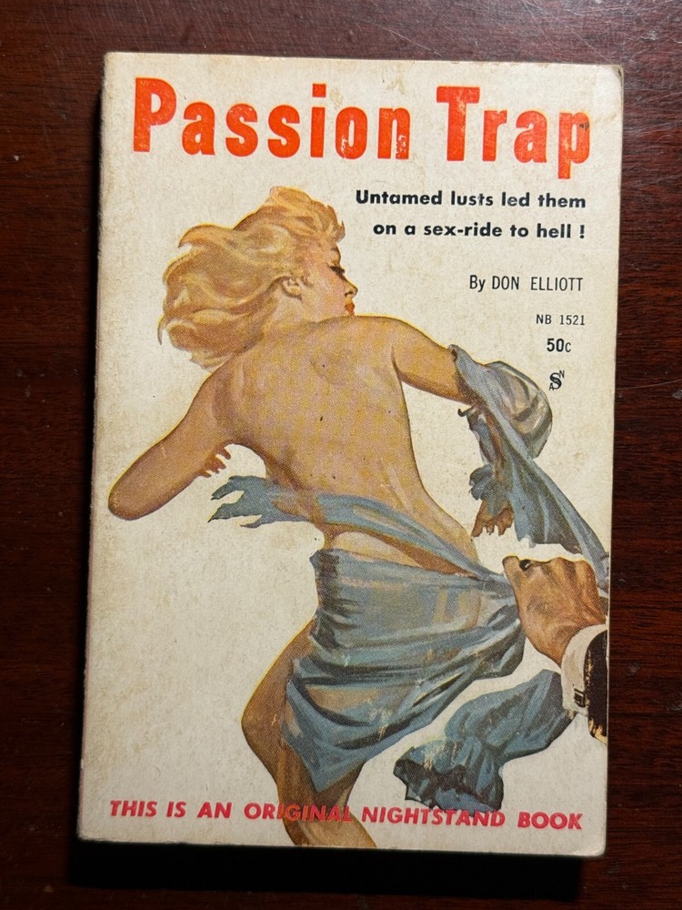 Passion Trap Don Elliott Nightstand Book Greenleaf 1960 1960s Vtg PB BK