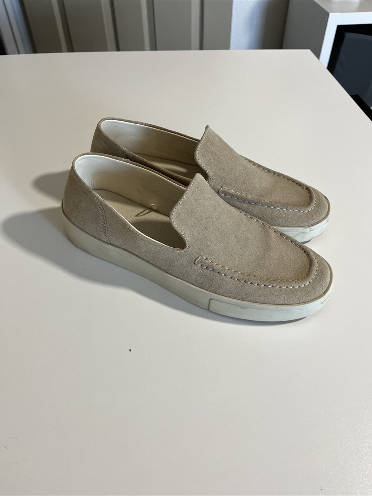 Zara Men’s Light Beige Suede Loafers Size 9US