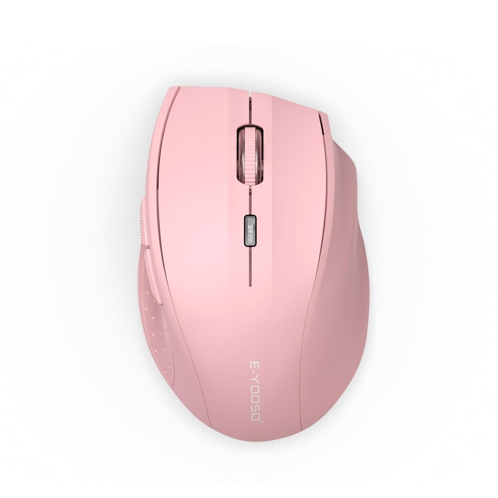 Wireless Laptop Mouse with 6 Buttons Compact Optical Design Cordless USB Receiver
