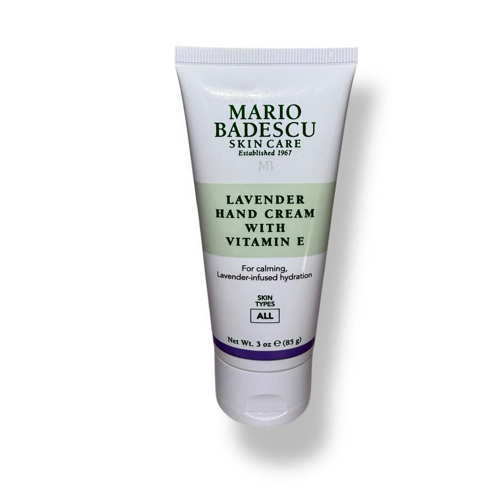 Mario Badescu Lavender Hand Cream with Vitamin E Lightweight 3oz Hydrating Lotion