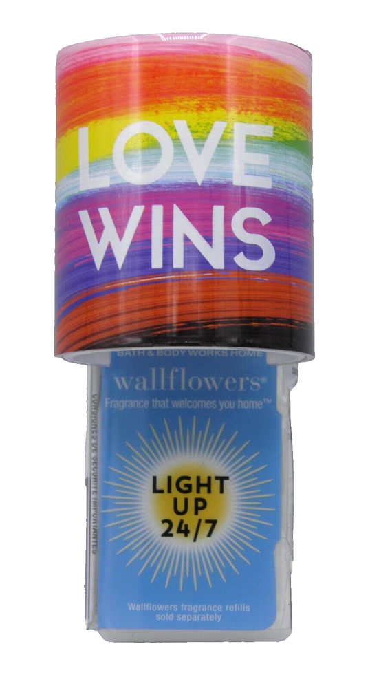 Bath & Body Works Love Wins Rainbow Nightlight Wallflower Plug-In Light-Up