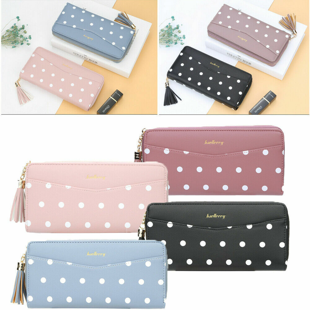 Fashion Women's Wallet Polka Dot Woman Polka Dot Wallet Long Wallet Lady Pocket