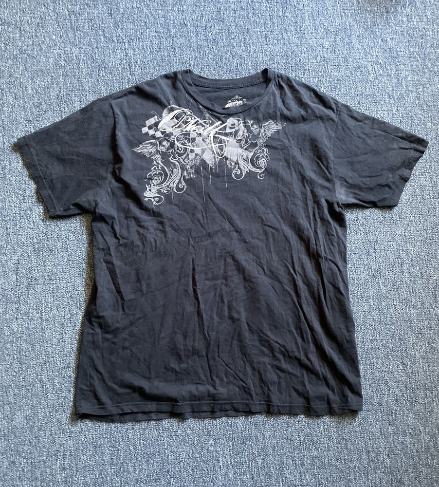 Y2K O’Neill Black Graphic Surf Short Sleeve Shirt Grunge Mens Size 2XL Vintage