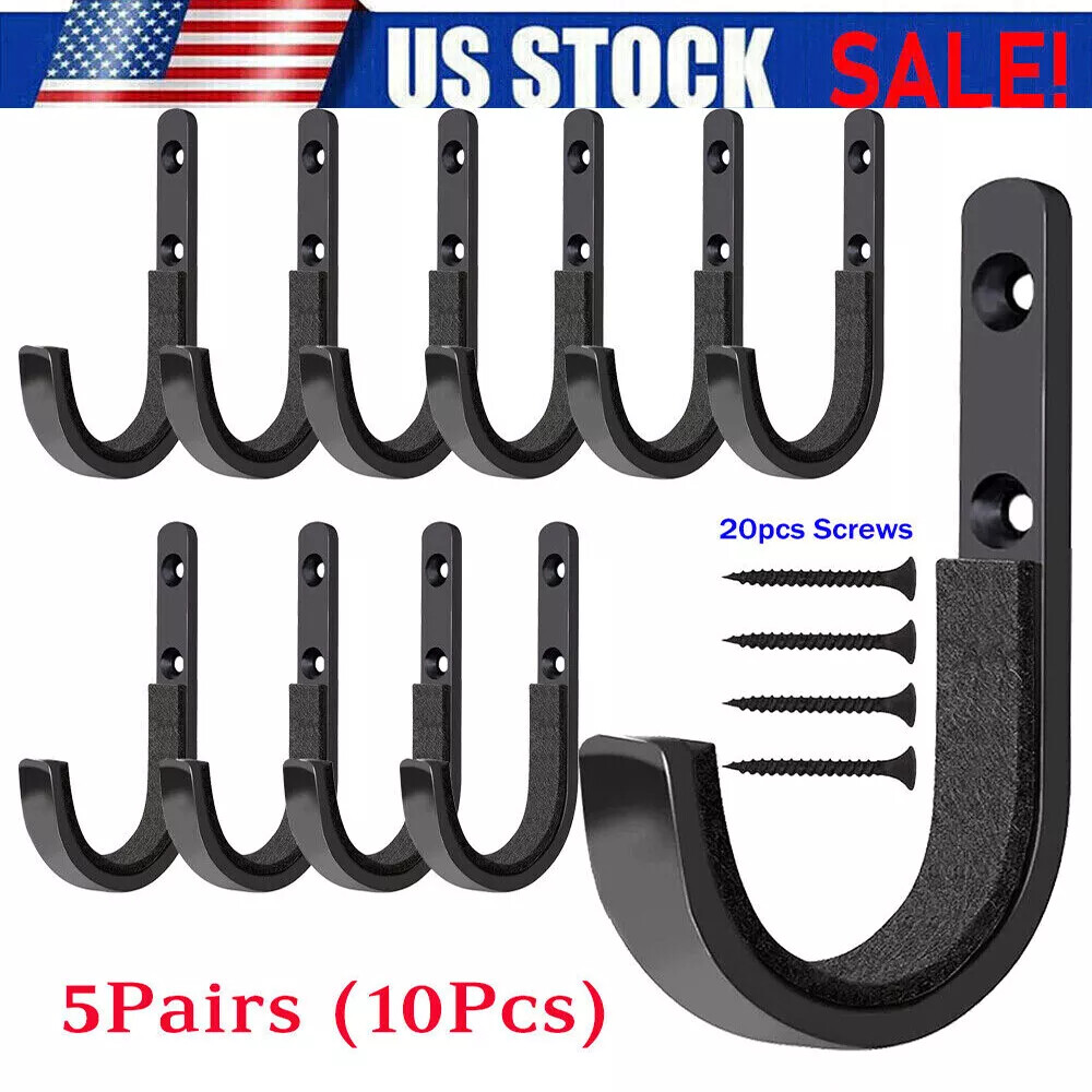 10pcs Gun Rack Storage Rifles Shotgun Hooks Wall Mount Hangers Archery Bow Steel