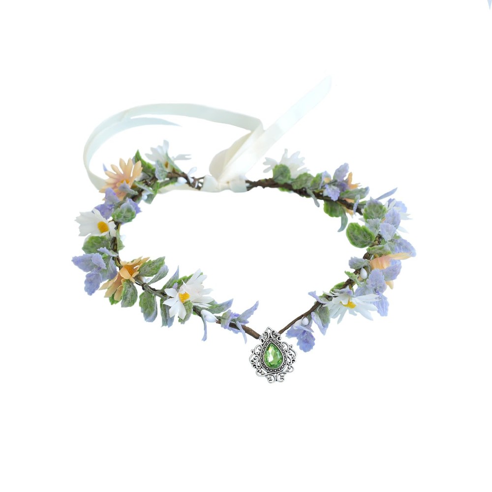Fairy Elf Crowns for Women Flower Headband Floral Headpiece Woodland Forest E...
