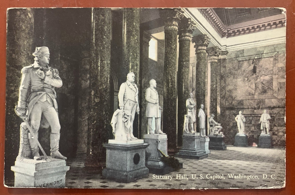 Statuary Hall Capitol Washington D.C.  Columbia Polytechnic Institute Postcard