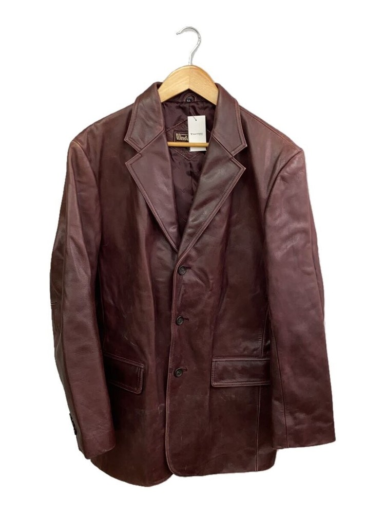 Wind  Leather Jacket Blouson/Ll/Cowhide/Brw/Plain 10801