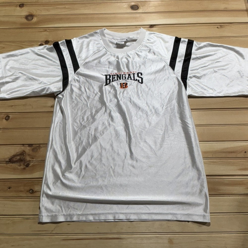 NFL Team Apparel Cincinnati Bengals NFL Football White Blank Jersey Size XL