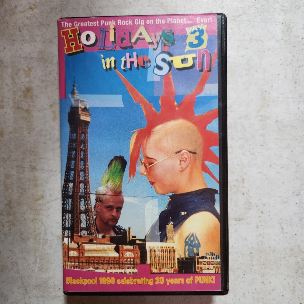Holidays In The Sun VHS Punk Concert Day 3 Rare The Crack Buzzcocks Slaughter Oi