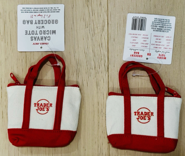 U PICK 1 💚 Trader Joe's NEW 2 BAGS IN 1 CANVAS 🔥 MICRO TOTE WITH GROCERY BAG