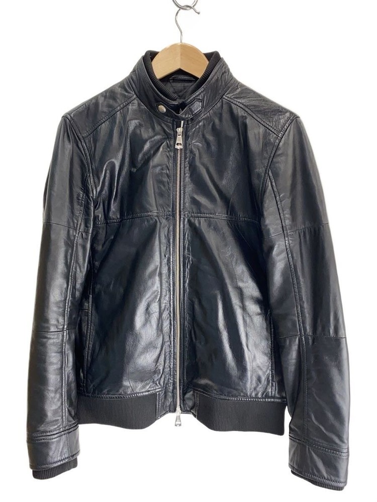 Akm Leather Jacket Blouson/M/Sheep Leather/Blk/Plain 20801