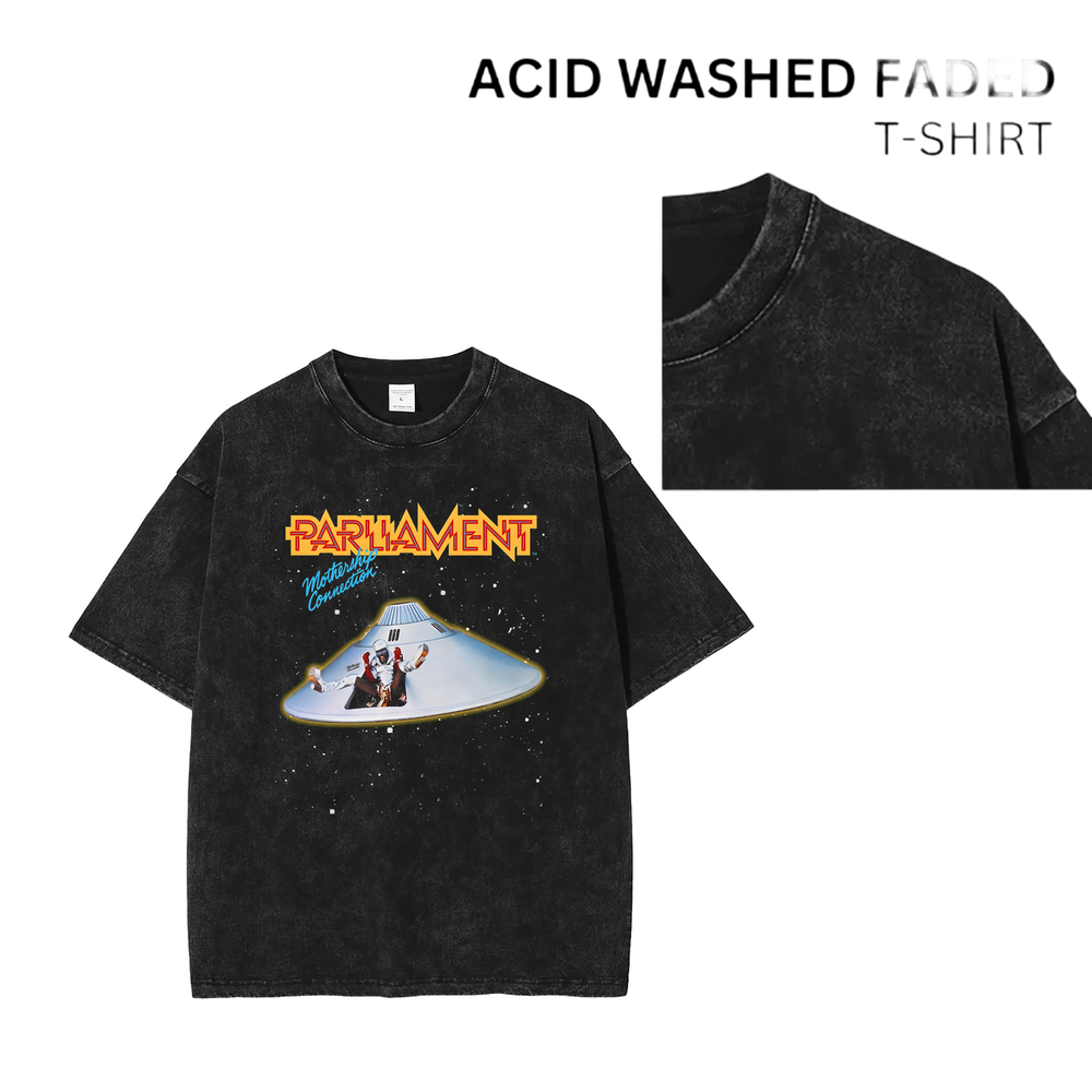 [ACID WASHED FADED] 90s Vintage Feel - Rock Band T-Shirt Unisex New 100734-image