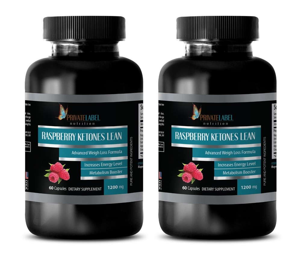 African Mango Raspberry Ketones Lean 1200mg Detox Cleanse 2 Bottles