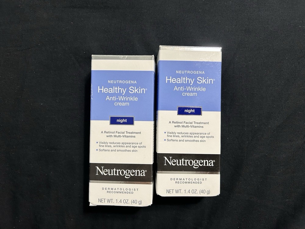 Neutrogena Healthy Skin Anti Wrinkle Cream Night 1.4 oz  LOT OF 2