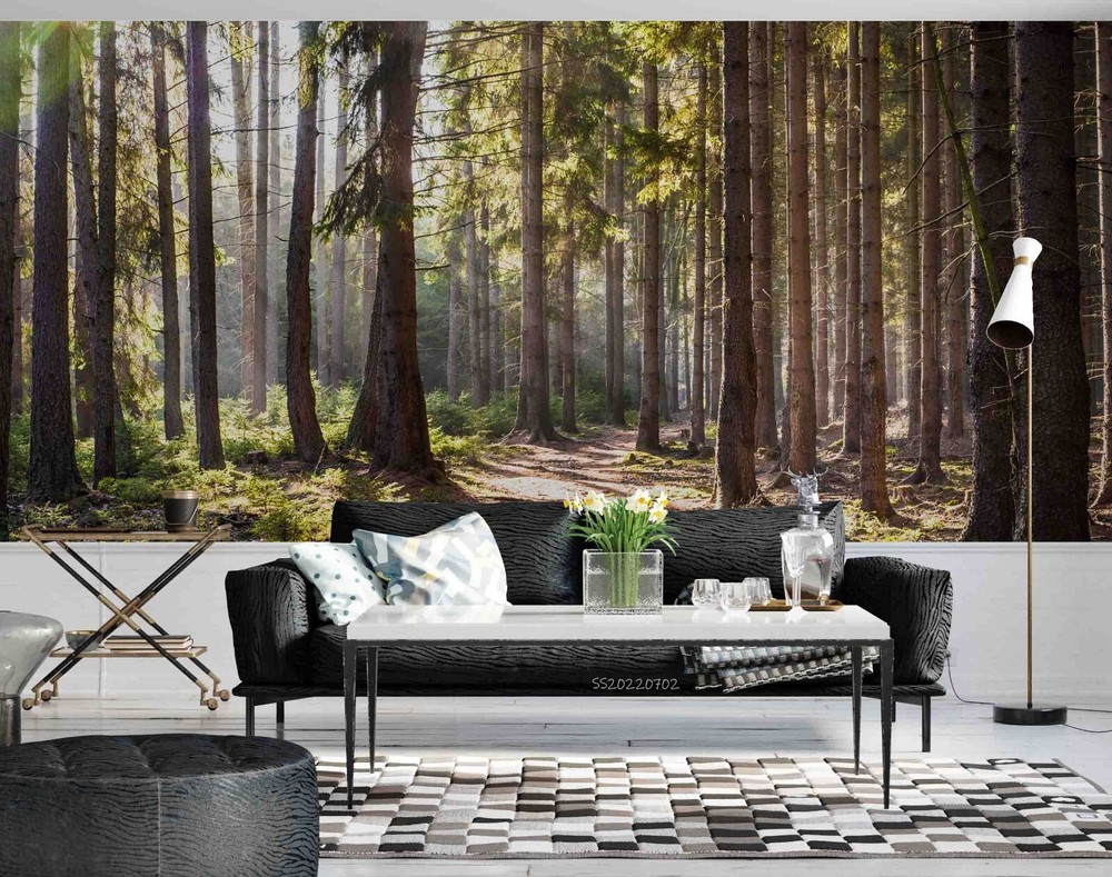 3D Sunlight Forest Nature Scenery Wall Murals Wallpaper Murals Wall Sticker