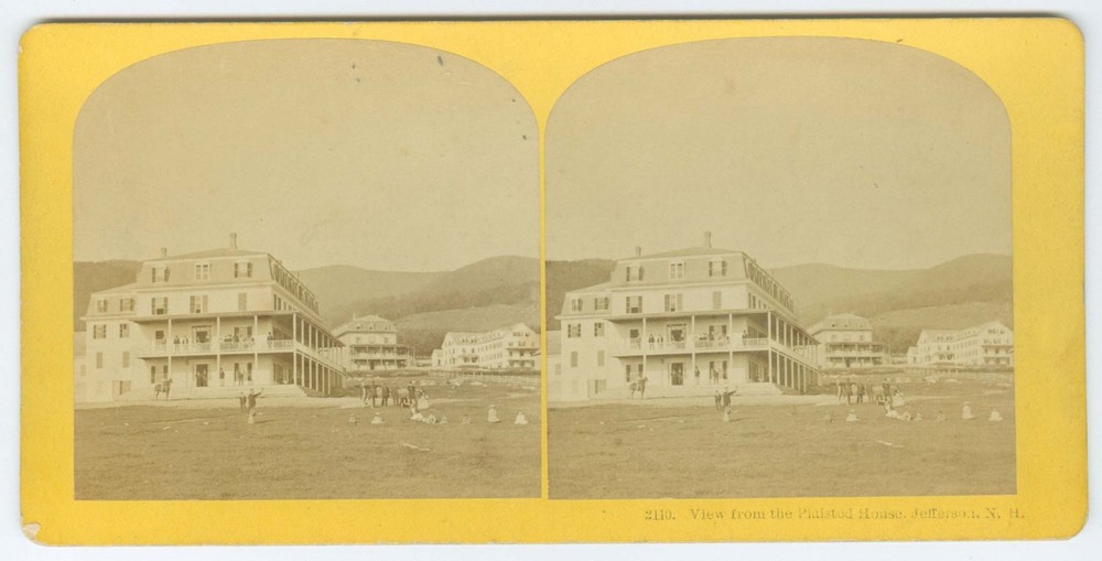 G2362~ NEW HAMPSHIRE – Plaisted House Jefferson c1870s Stereoview #2110-Kilburn