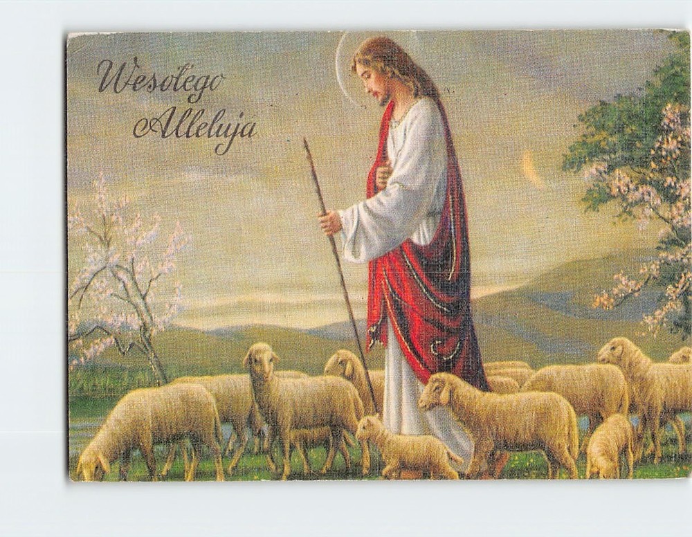 Postcard Jesus Christ as the Good Shepherd